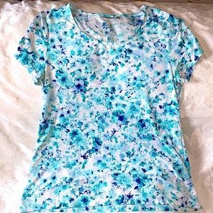 Croft & Barrow women’s Blue floral top